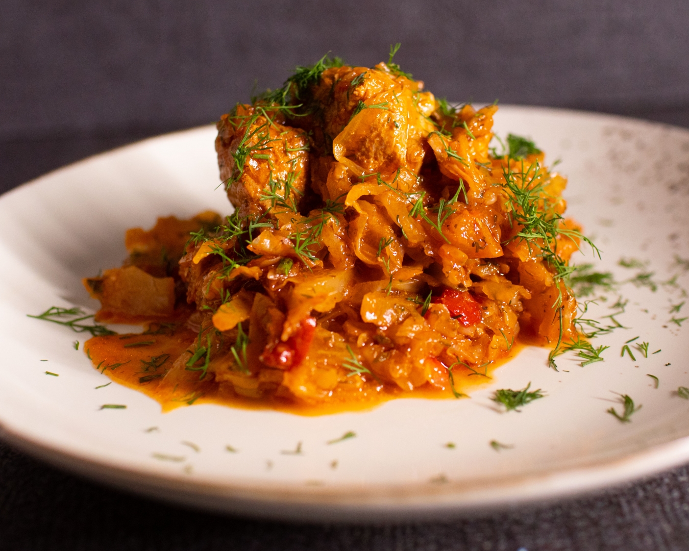 Varza cu carne de porc si mamaliguta 400g