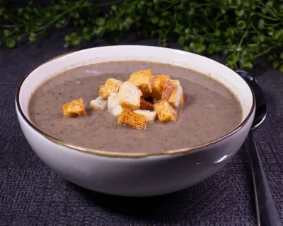 Supa crema de ciuperci